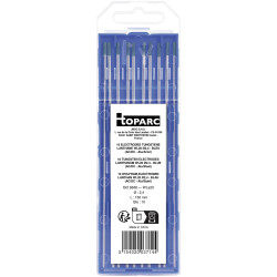 Toparc 037144 Lanthan WL20 Welding Electrodes 10 pieces &#xD8;2.4mm x 150mm Blue
