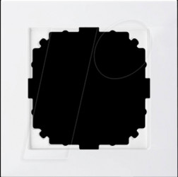 MEG4010-3619 M-PURE frame - 1-gang, polar white