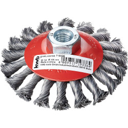 kwb 719336 AGGRESSO-FLEX glass brush 100mm M14 steel wire for Grinders
