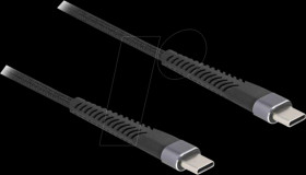 81125 USB 2.0 cable, C plug to C plug, 60 W, 2 m