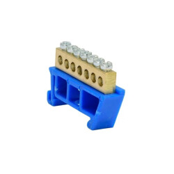 Listwa zaciskowa 11x10mm2 niebieska TH 35-5B/N 48.557
