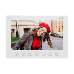 Wideo monitor bezsłuchawkowy, kolorowy, LCD 7” do zastosowania w systemach VIBELL, biały,OR-VID-EX-1057MV/W