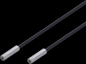 E21102, Through-beam sensor, Sensing head thread Minfrared light, Lens type standard, (28 x 21)...(