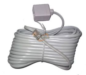 SZNUR TELEFONICZNY POŁĄCZENIOWY 5m BIAŁY WTYK-GNIAZDO