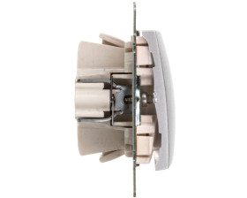 VALENA Przycisk jednobiegunowy z podświetleniem symbol dzwonka aluminium 770115