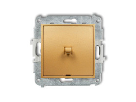 MINI Wyłącznik pojedynczy w stylu amerykańskim złoty 29MWPUS-1 KARLIK