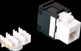 26990363 Keystone RJ45 female &gt; LSA Cat.6, unshielded, white