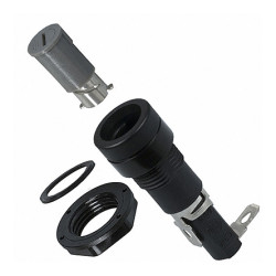 Oprawa bezpiecznikowa montowana w tablicach Montaż panelowy rozmiar: 6.3 x 32mm 20A 250V ac Szybkozłącze, końcówka