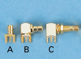 Złącze koncentryczne Przewlekany Żeński 50Ω typ złącza Złącze SMB Lutowane