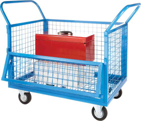 Wozek narzedziowy 1 Level Stal, 900 x 600mm, 250kg Load RS PRO