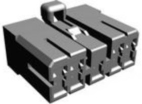 Socket, unequipped, 9 pole, straight, 2 rows, natural, 172496-1