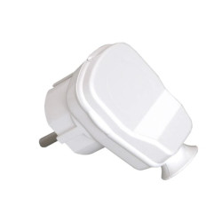 Wtyczka kątowa rozbieralna, dwubiegunowa 2P+Z, 16A, 250V, biała AWA-5/BIAŁA