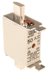 Bezpiecznik NH 50A 500V ac NH000 FF gG SIBA