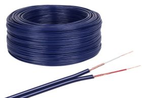 PRZEWOD 2*RCA EKRAN 4MM NIEBIE