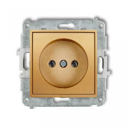 ICON Mechanizm gniazda pojedynczego bez uziemienia 2P (bez przesłon torów prądowych) złoty 29IGP-1