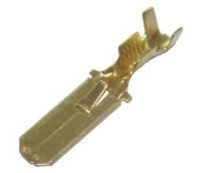 KON-D-MMD25/10 Konektor męski, zaciskany na kabel od 0.5-2.5mm2 - mosiądz 6,5mm z zatrzaskiem - kpl. 10 szt.