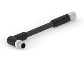 Przewód czujnik-siłownik ze złączem Złącze M12 długość 1.5m Rodzaj A Męskie Złącze B Złącze M12