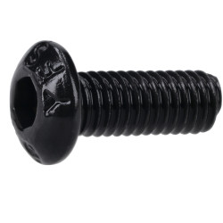 R-TECH 337366 M3 X 8 Hex Socket Button Screws Steel Black - Pack Of 100