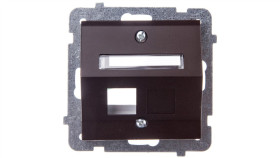 Sonata Obudowa Gniazda Komputerowego Pojedynczego Skośna Czekoladowy Metalik...