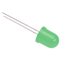 Green 10mm LED Diffused Lens 2900mcd 60°