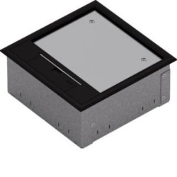 tehalit.VE-EE Zestaw puszka podło-mon IP30 1,5kN Q06 205x205 5mm PA/stal czarny UDKQ069005