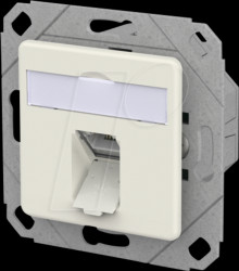 130E371102-I E-DAT Modul Cat.6a LSA++ 1 Port UPk pure white