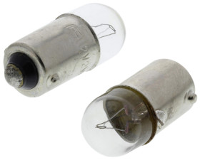 Oświetlenie wskaźnika 12 V BA9s bezbarwna 6.3 lm RS PRO rozmiar T9