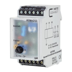 Metz Connect 11027613 RTM-C12 TDR 24V AC/DC 2 Change-Overs Impulse Relay
