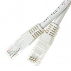 Przyłącze patchcord UTP cat5e; 1m; biały
