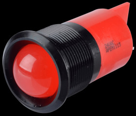 Q22P1BXXR12AE Indicator LED, 12 V AC/DC, 22 mm, FASTON, red/BlC