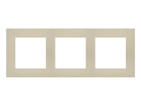 SIMON 55 Ramka 3 potrójna LINE szampański mat TR3/144 KONTAKT SIMON