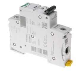 Wyłącznik nadprądowy MCB, Typ C, 1-biegunowy, 6A, 100 → 133V, 12 → 48V, na szynę DIN, Schneider Electric,