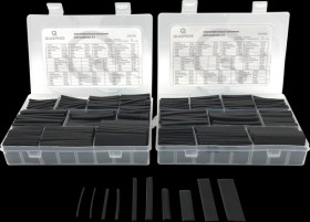 2109CA136 Heat-shrink tubing set – industrial grade 2:1, black, set