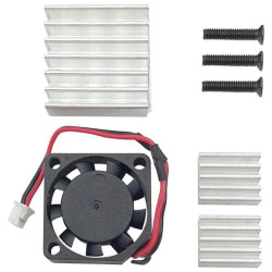 Radxa RockPi4C&#x2B;_Heat-Set Heatsink for Rock Pi 4C&#x2B; Black Heatsinks