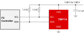 0.15-mm height, 1.2-V capable temperature sensor with 0.2°C accuracy