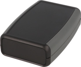 ABS handheld enclosure, (L x W x H) 117 x 79 x 33 mm, black (RAL 9005), IP54, 1553CBK
