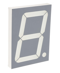 Wyświetlacz diodowy LED 7-segmentowy ze wspólną anodą 250 mcd RH DP, Czerwony 101mm Kingbright 630 nm