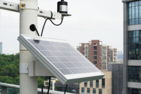 High-efficiency Waterproof PV-12W Solar Panel, w/ Brackets for Easy Installation