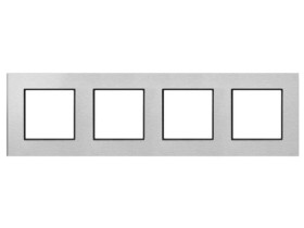 ARIA Ramka 4 poczwórna szczotkowane aluminium R-4UAC/62/25 OSPEL