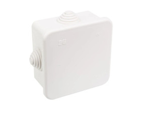FAST-BOX Puszka hermetyczna n/t 80x80x42mm pusta IP55 biała 0242-00