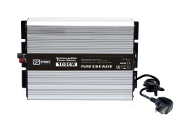 Przetwornica DC-AC 12V dc / 230V ac moc wyjściowa 1000W RS PRO 4.34A Montaż w obudowie 92