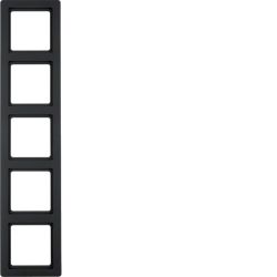 Q.1 Ramka 5-krotna, antracyt, aksamit