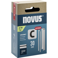 Novus 042-0806 Narrow Crown Staples 30mm x 6.1mm, 1000 pieces for Timber