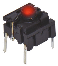 Klosz do przycisku dotykowego SPST 50 mA przy 24 V DC IP67 6.4mm