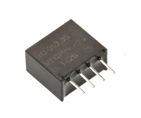 Przetwornica DC-DC, 1W, Uwe 4,5 → 5,5 V DC, Uwy 3.3V dc, Iwy 300mA, Recom