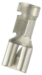 Konektor płaski Żeński 0.8 x 6.35mm 2,5 → 6 mm², 12 → 10 mm², długość 19.2mm Izolacja: Nieizolowane Cyna