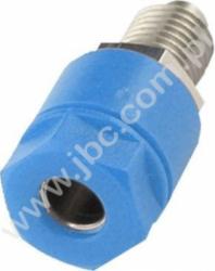 3230-BL Gniazdo izolowane, 4mm, mont.M6, przyłącze lutowane, niebieski, ELECTRO-PJP, 3230BL