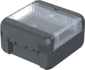 PC enclosure, (L x W x H) 89 x 80 x 47 mm, graphite gray (RAL 7024), IP66, 96021114