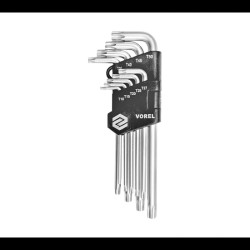 Vorel - 56478 Klucze Torx security 9cz. T10-T50 Cr-V