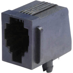 econ connect MEB6/6PST modular mounted Socket 6P6C black vertical 1pc